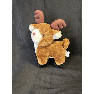Vintage Plush Reindeer by SBFT THINGS INC. – Small Stuffed Animal Christmas Toy